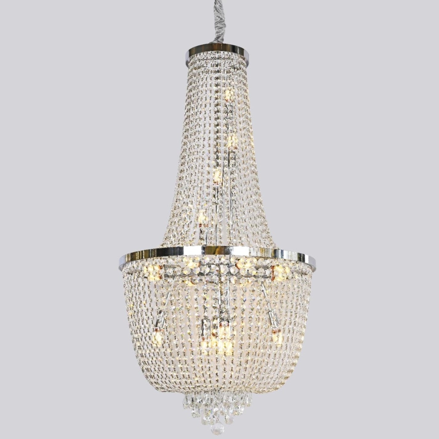 Candelabru Cristal LUXURY Chrome 120cm -P82404