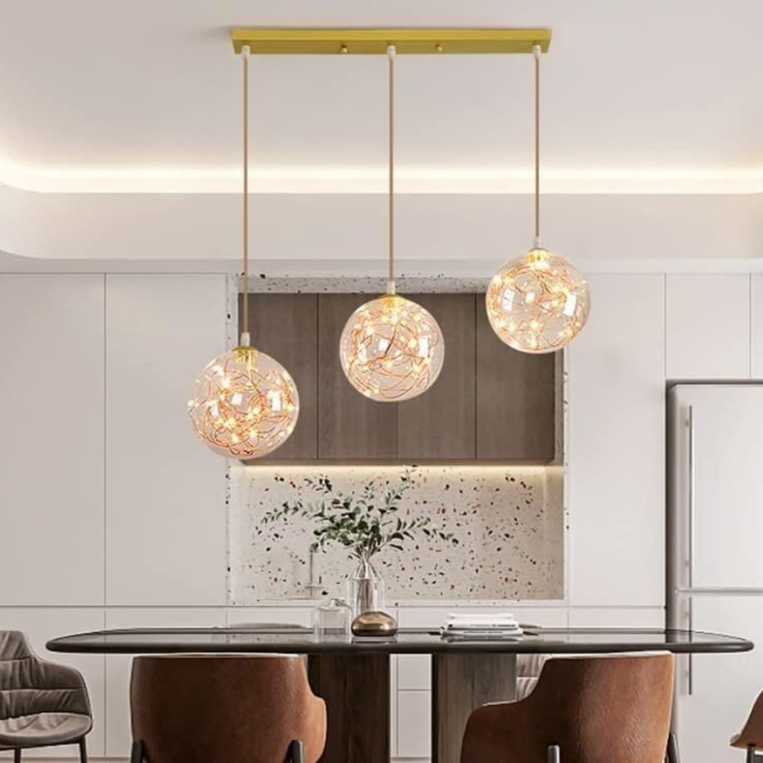 Lustra LED Sparkle Abajur Transparent DX333-3