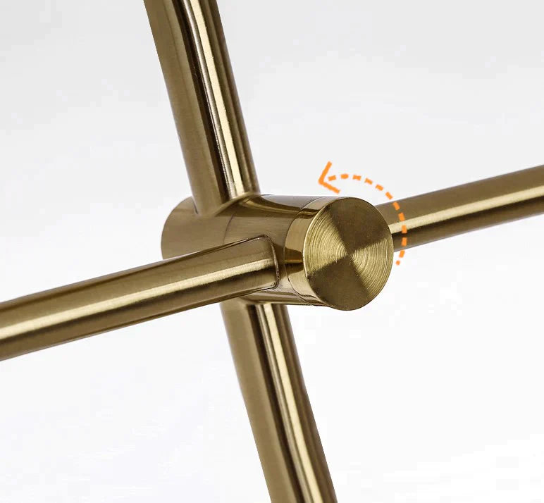 Lustra Stil Nordic Mid-Century 6xE27 Gold