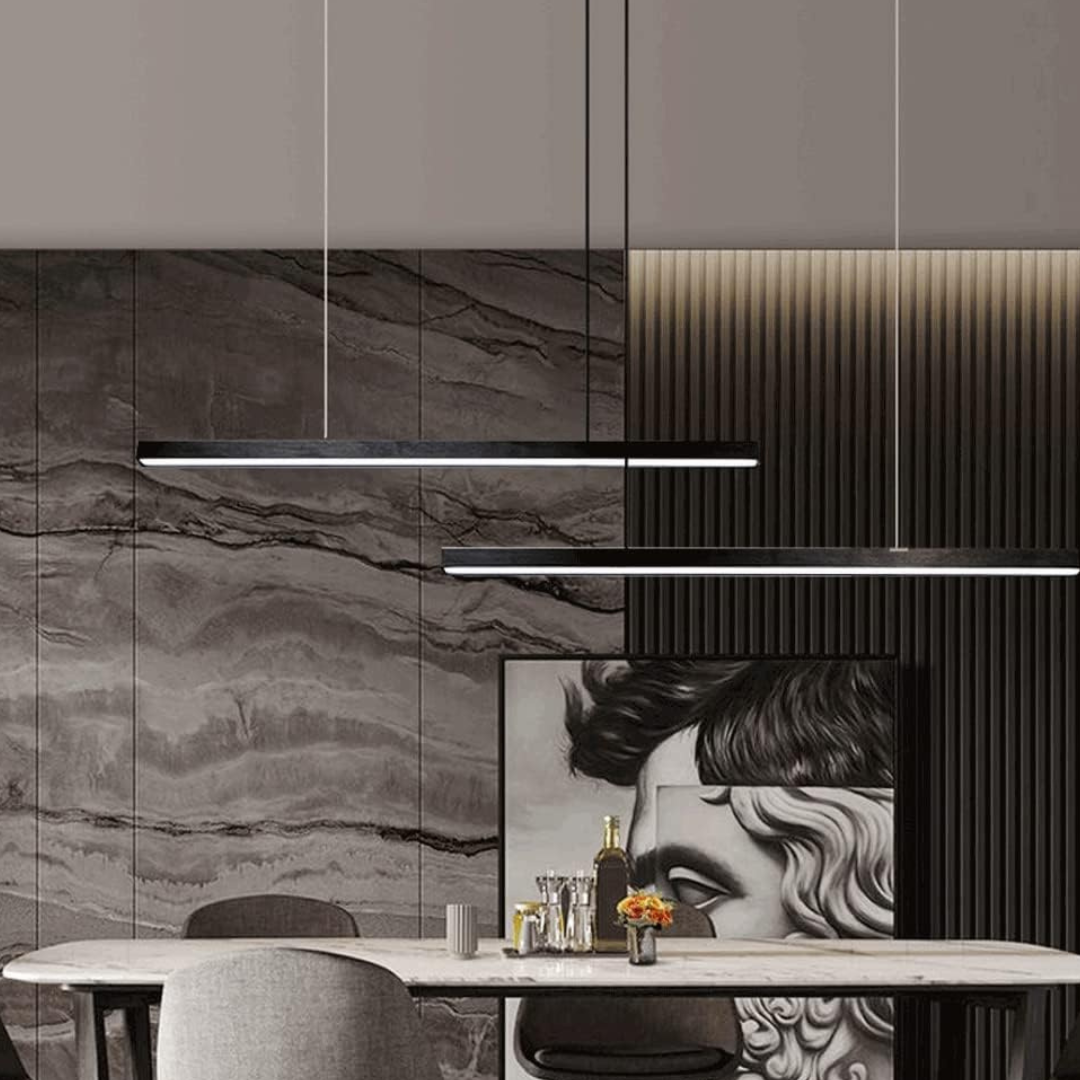 Lustra LED Suspendata 72W Elegant Office Black Echivalent 500W