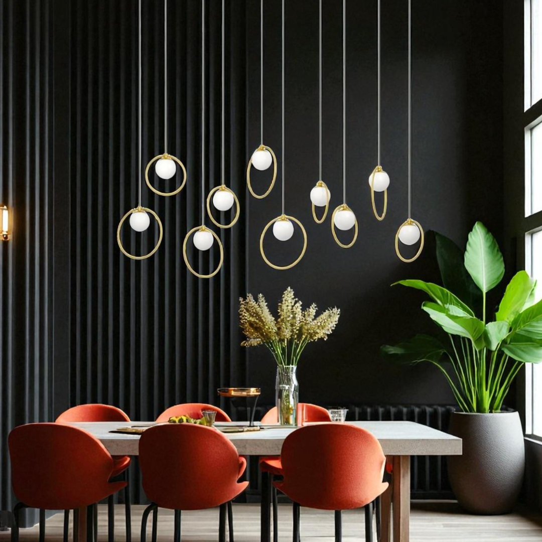 Lustra LED Dining Suspendata Abajur PORTOCOLOM Luxury 17Elemente