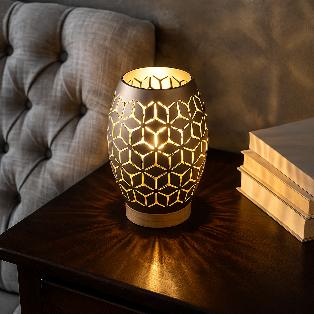 Veioza Decorativa BIDAR 1xE27 Maro