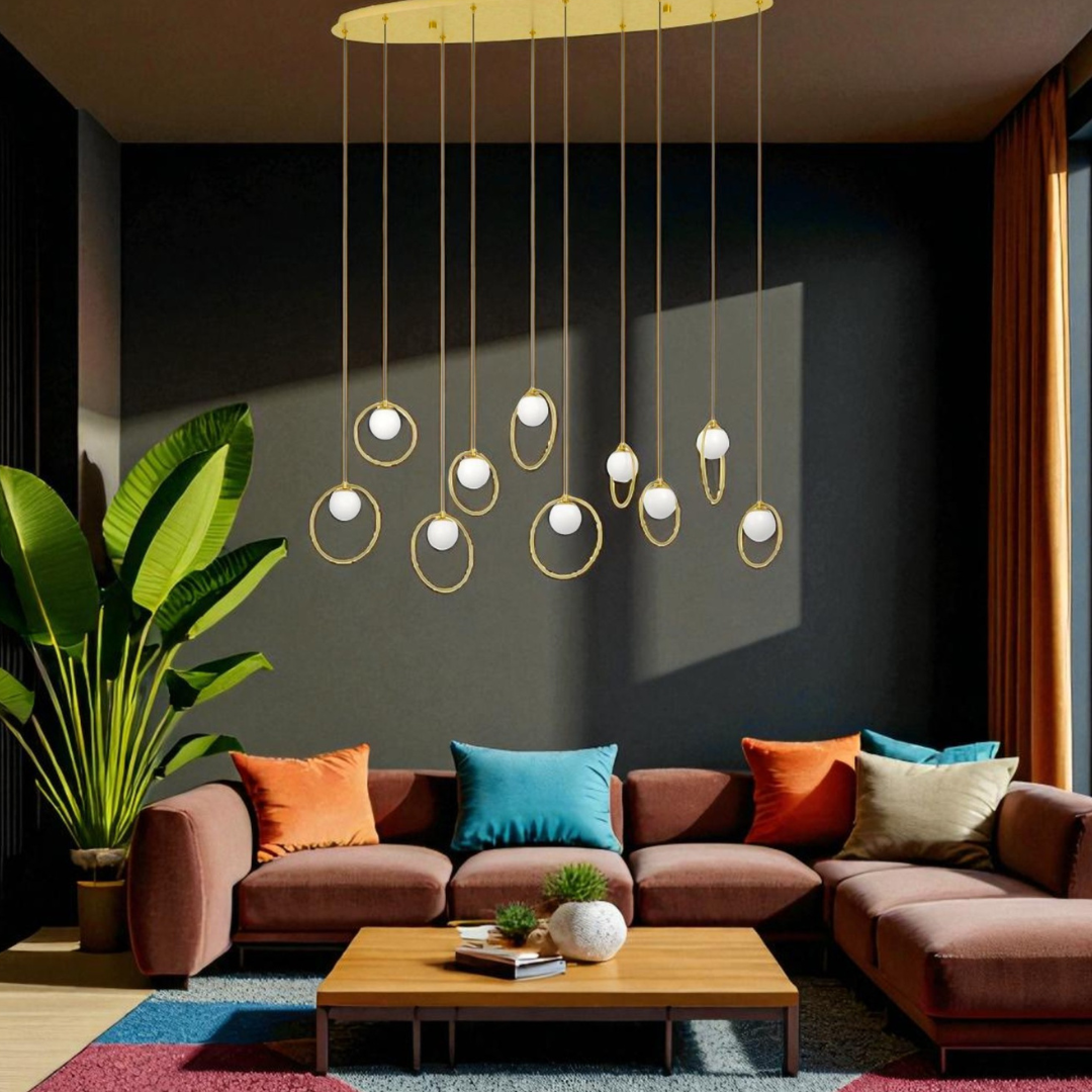 Lustra LED Dining Suspendata Abajur PORTOCOLOM Luxury 10Elemente