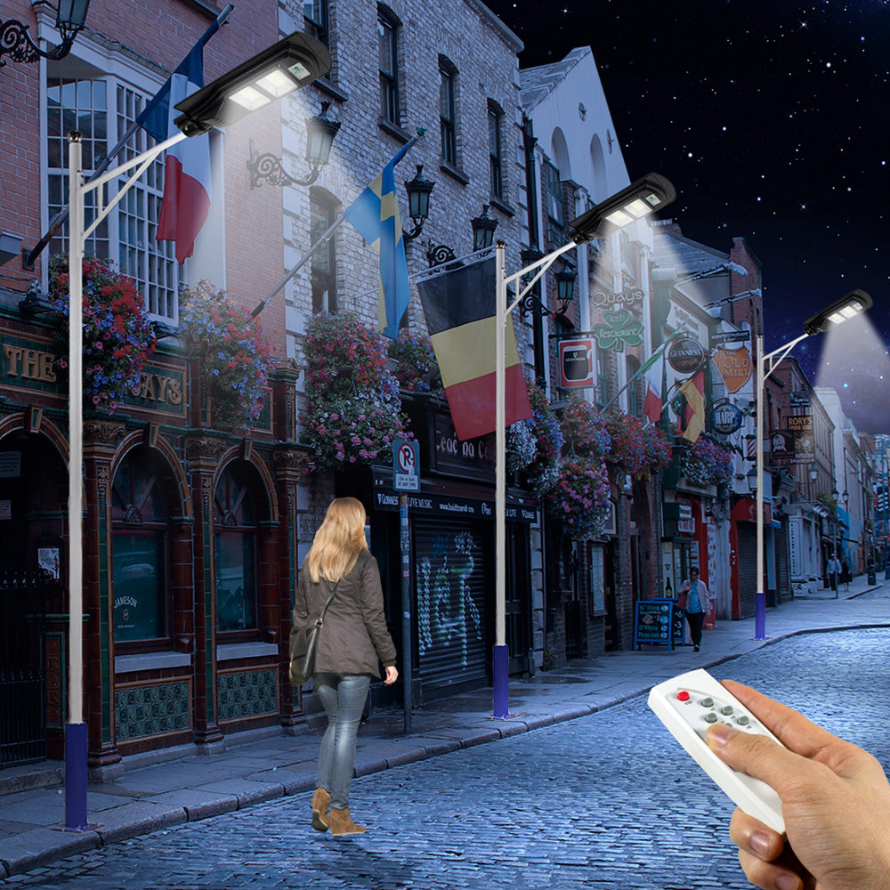 Lampa LED 60W Solara SLIM Senzor Miscare + Telecomanda