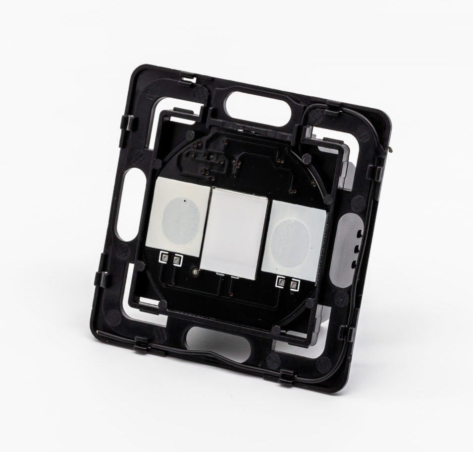 Intrerupator cap scara - cruce simplu wireless cu touch din sticla