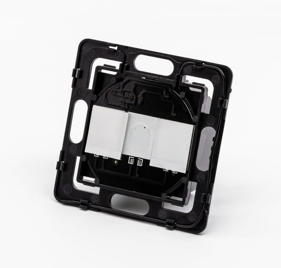 Intrerupator dimabil dublu wireless cu touch din sticla