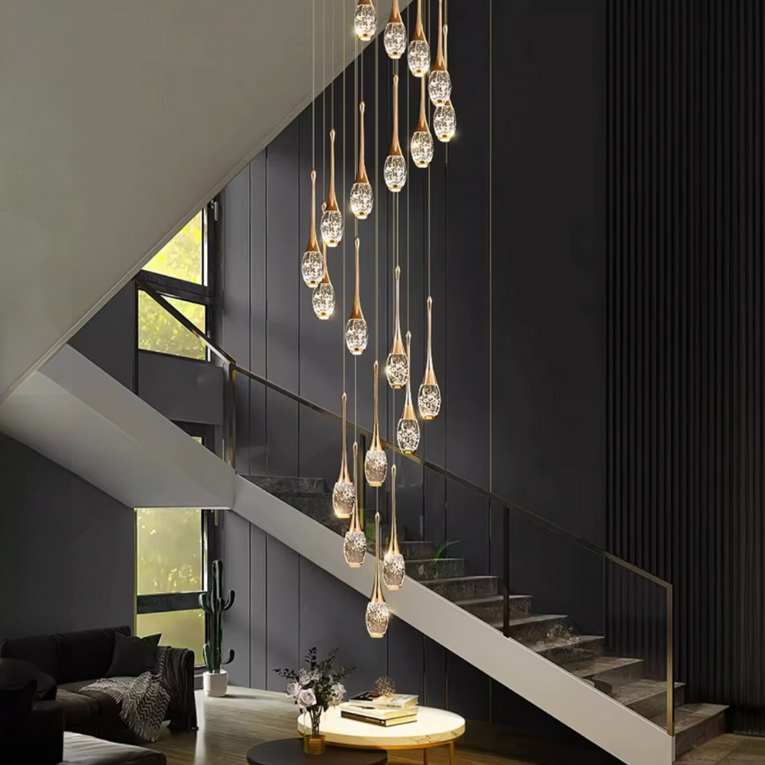 Lustra LED Luxury Crystal Flowing Tears