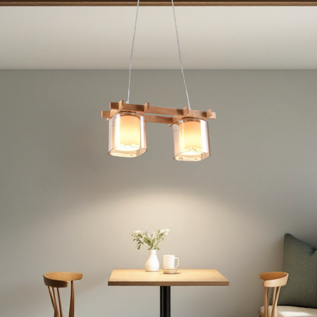 Lustra Lemn 2xE27 NovaWood