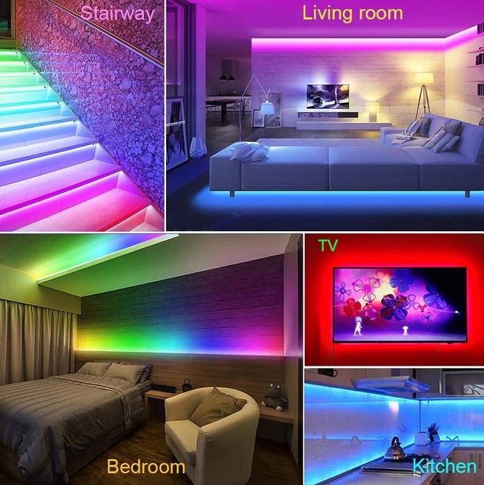 Banda LED 5050 60 SMD-ML Interior RGBW Cu Lumina Rece - rola 5 metri