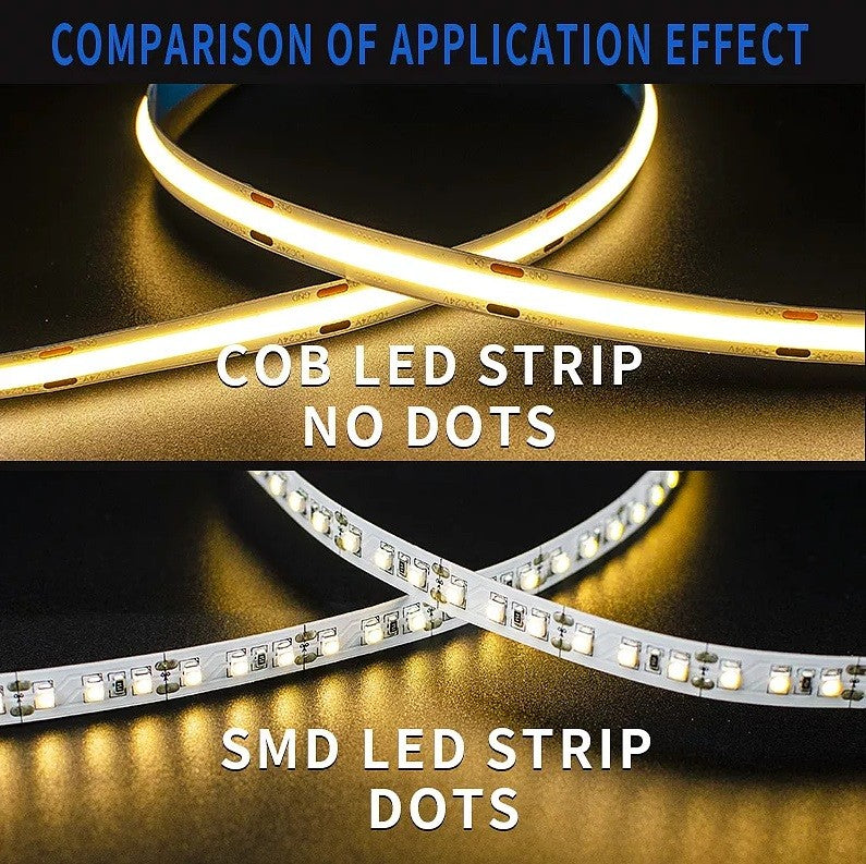 Banda LED 12V COB Interior - rola 5 metri