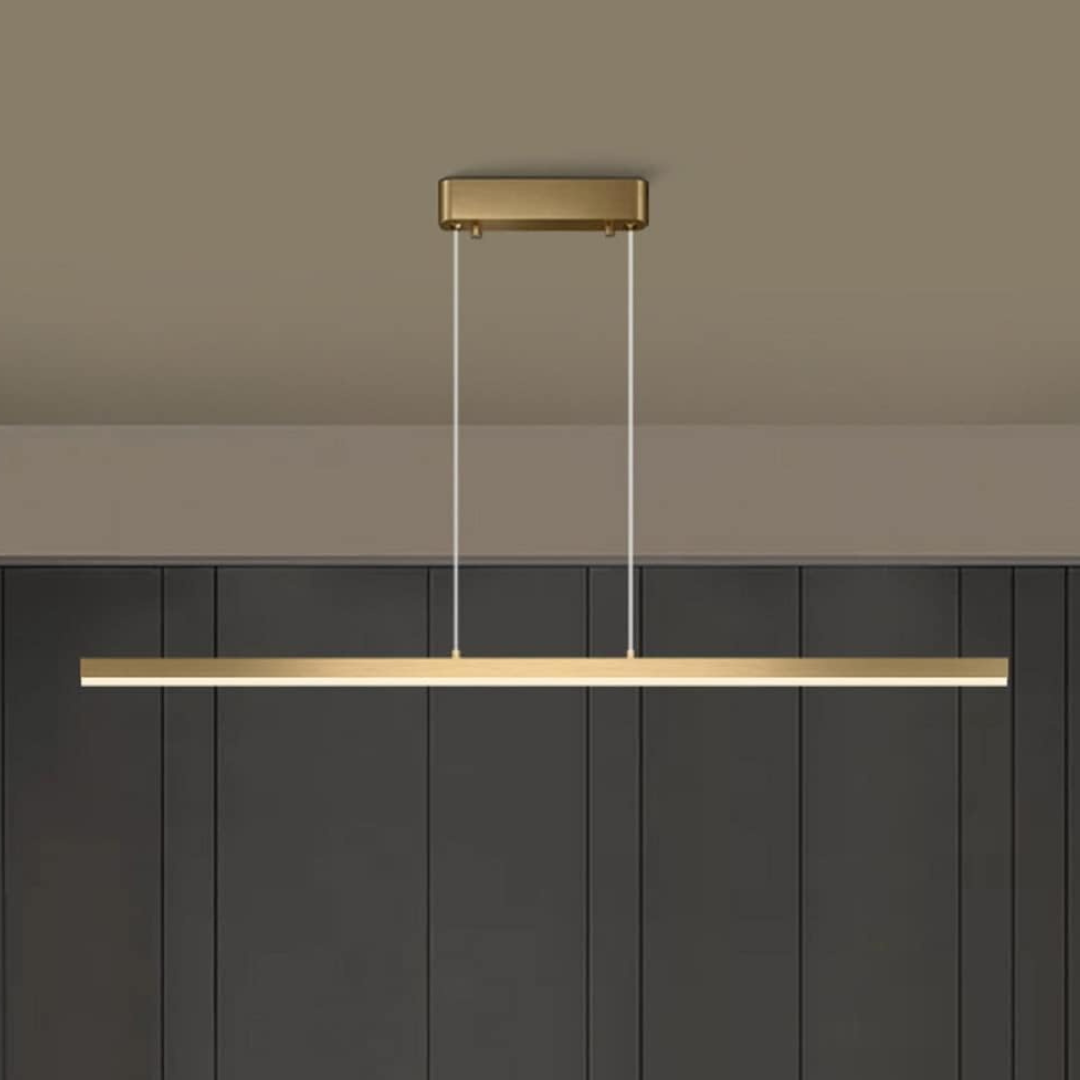 Lustra LED Suspendata 36W Elegant Office Gold Echivalent 300W