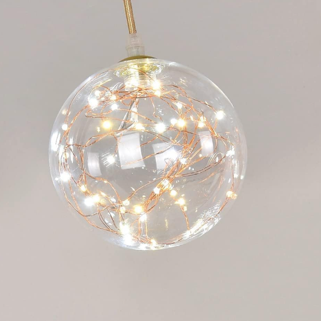 Lustra LED Sparkle Abajur Transparent DX333-3