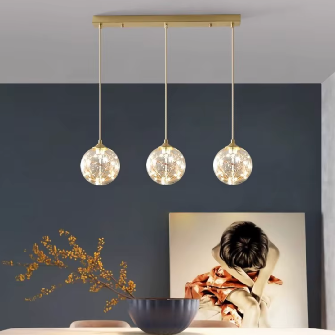 Lustra LED Sparkle Abajur Transparent DX333-3