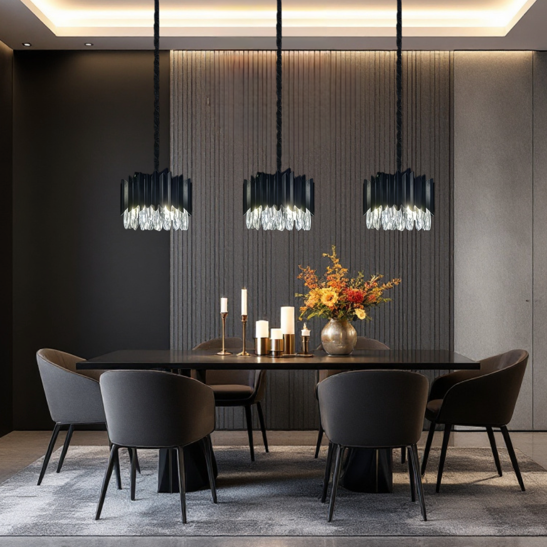 Candelabru Cristal 35CM Black Extravaganza 4xE14