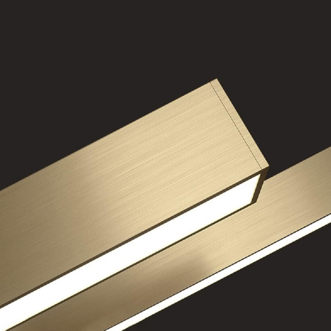 Lustra LED Suspendata 36W Elegant Office Gold Echivalent 300W