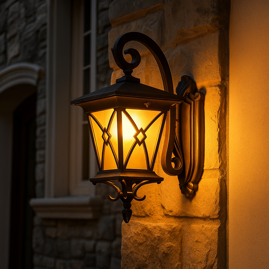 Aplica Exterior Tip Felinar 1XE27 Black IP65 AURIE Wall Light Fixtures