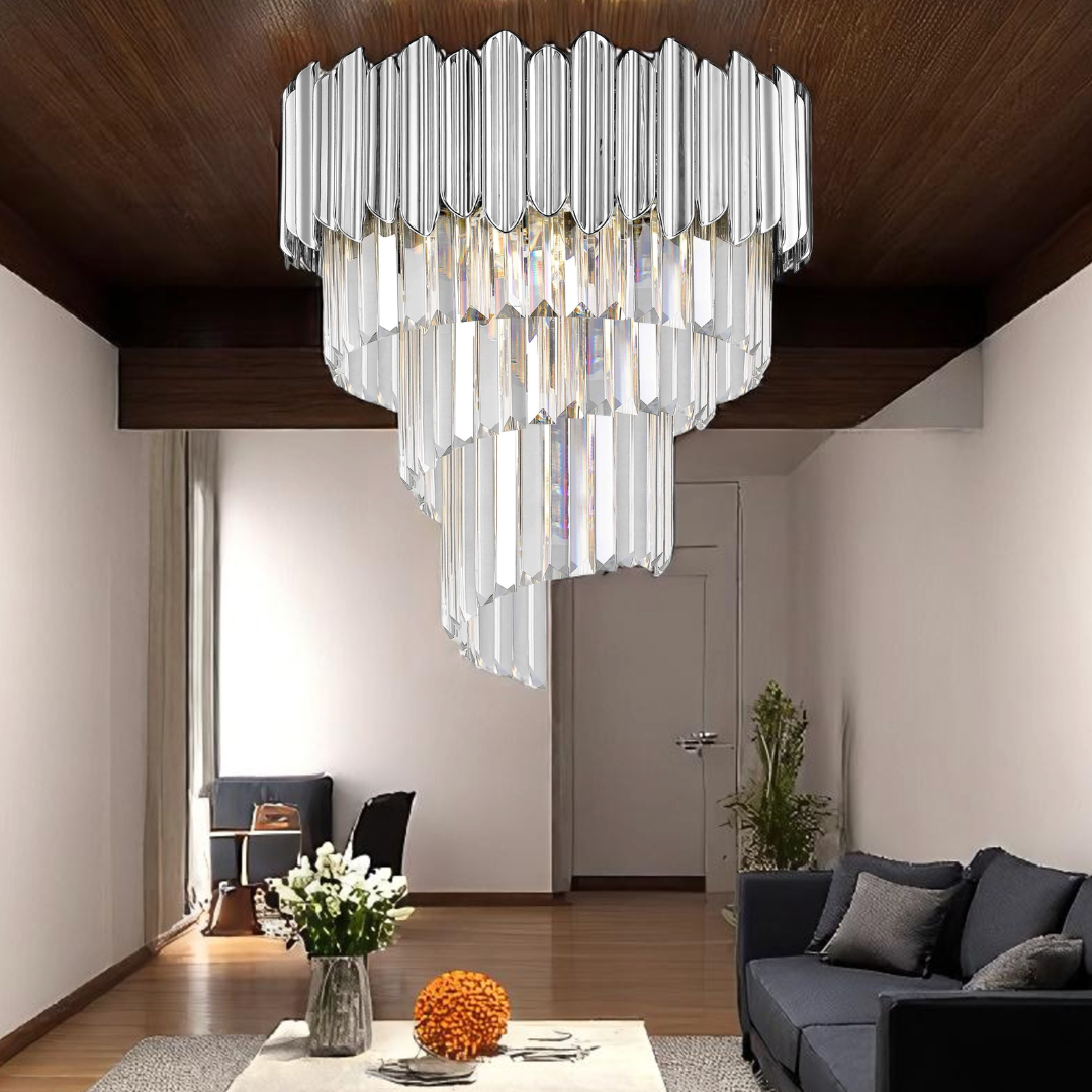 Candelabru Cristal Luxury Chrome GLADIUS