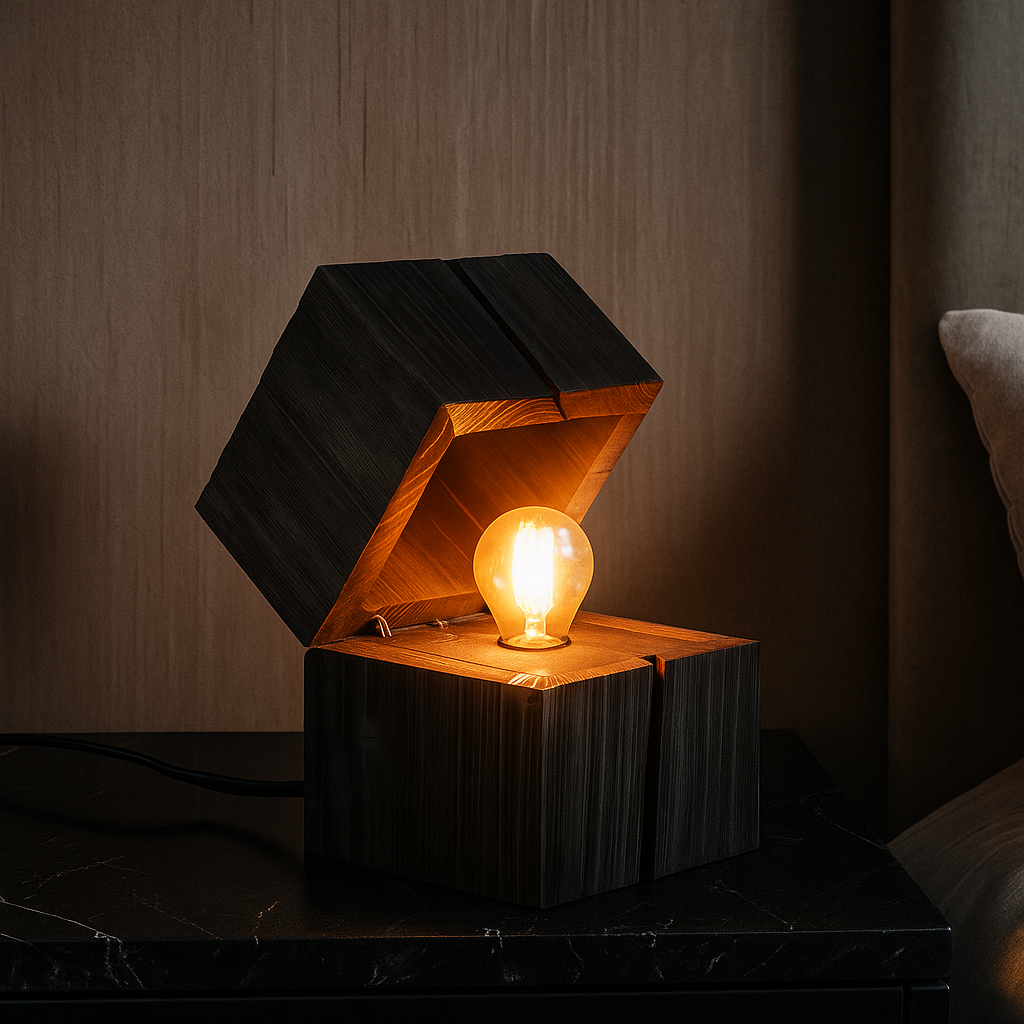 Veioza Decorativa TREASURE 1x E14 Black