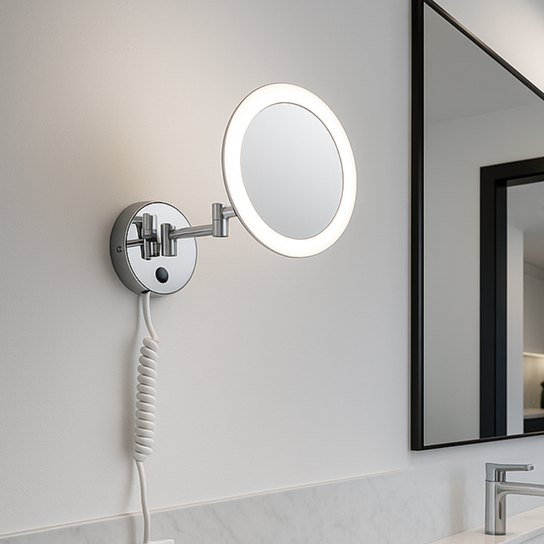 Aplica LED Baie Reglabila cu Lupa si Buton on/off