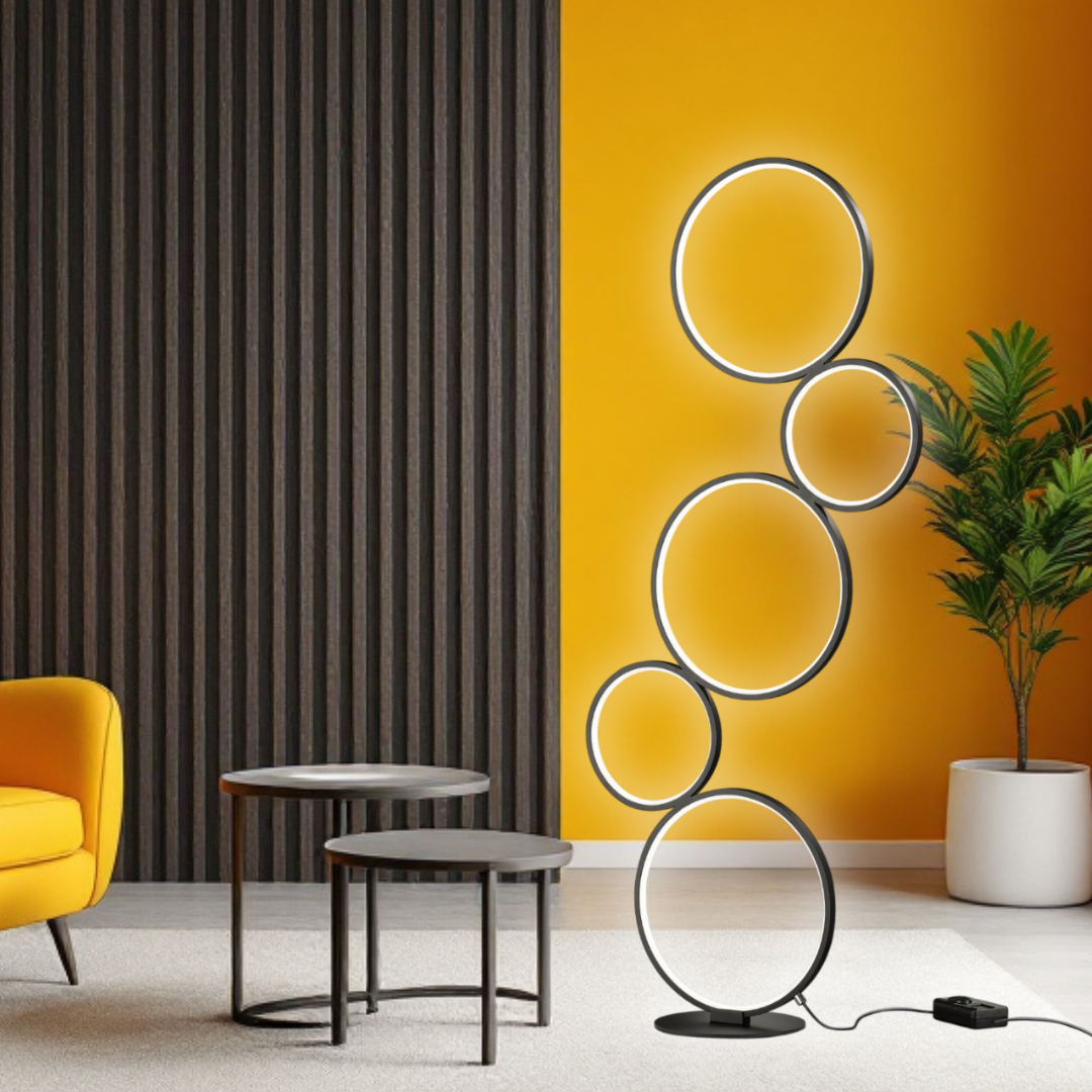 Lampadar LED PREMIUM 36W 115cm RONDO Black