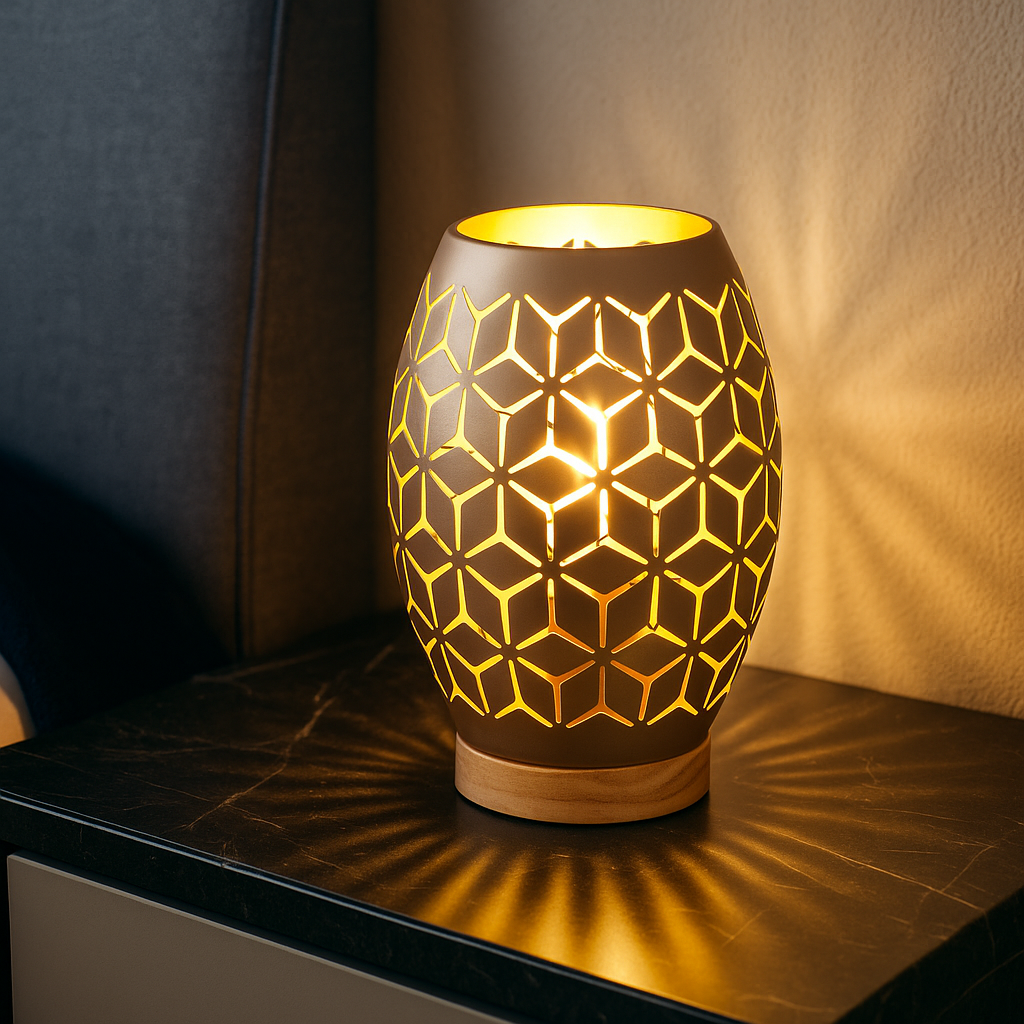 Veioza Decorativa BIDAR 1xE27 Maro