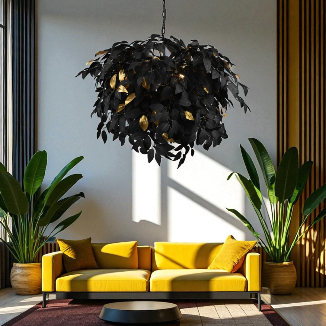 Lustra Suspendata Luxury LEAVY Black