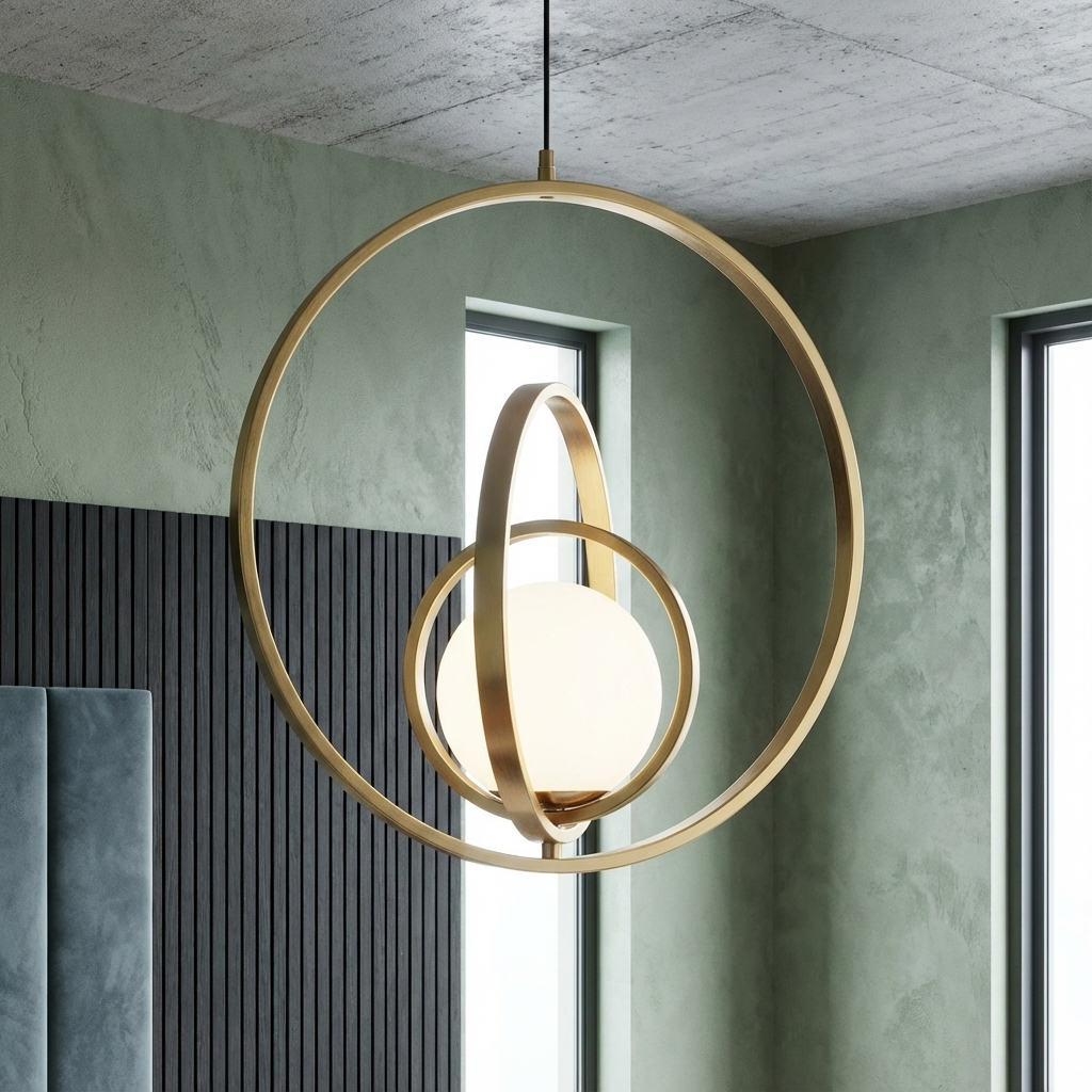 Pendul LOREN Abajur 1xE27 Gold