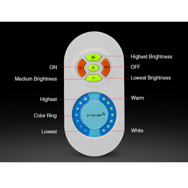 Dimmer 10A 12-24V SMART TOUCH Telecomanda RF