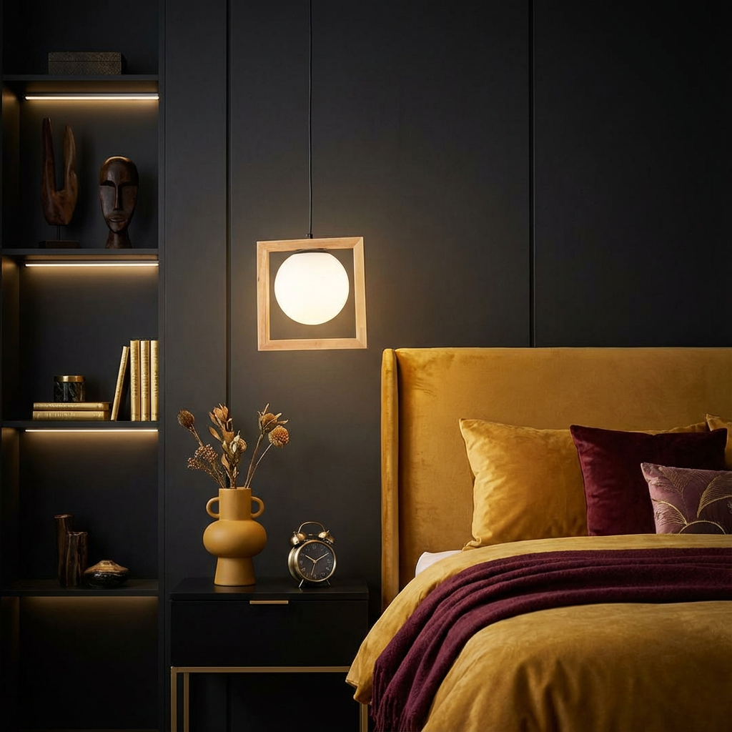 Pendul NOELIA 1xE14 Wood Style