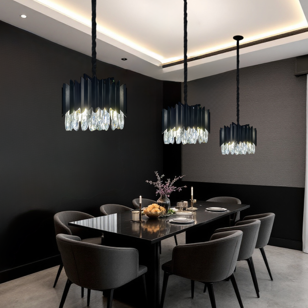 Candelabru Cristal 35CM Black Extravaganza 4xE14