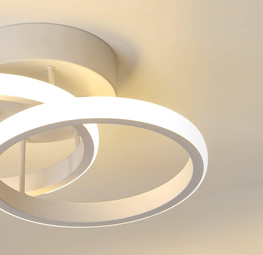 Lustra LED 28W Double RING Alb Echivalent 150W