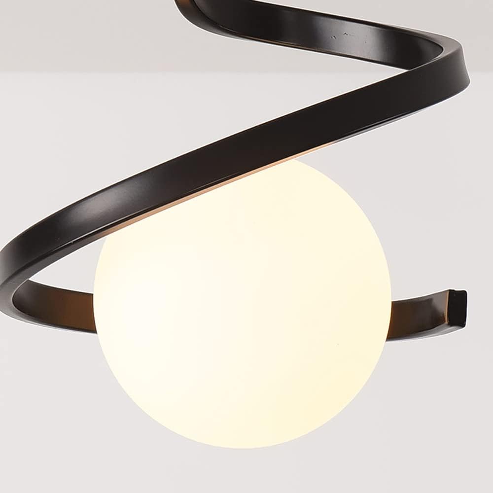 Lustra MERSA Black Abajur Mat 1xE27