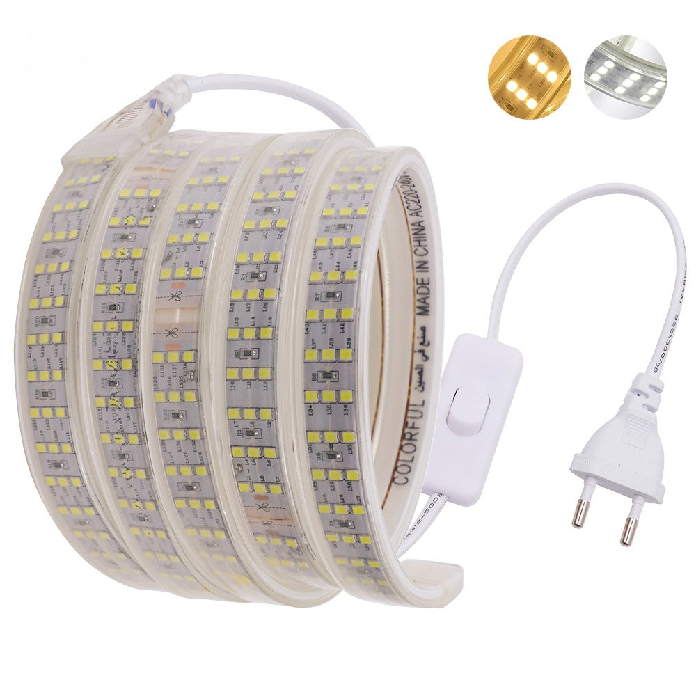 Kit Complet Banda LED 2835 3 Randuri 220V - 22W/ML