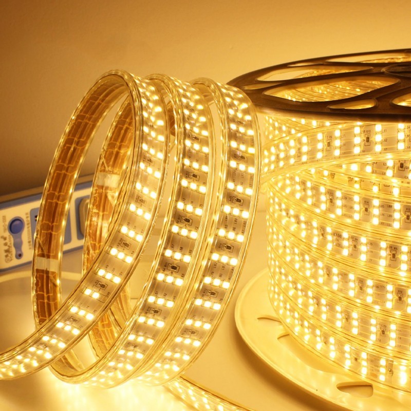 Kit Complet Banda LED 2835 3 Randuri 220V - 22W/ML