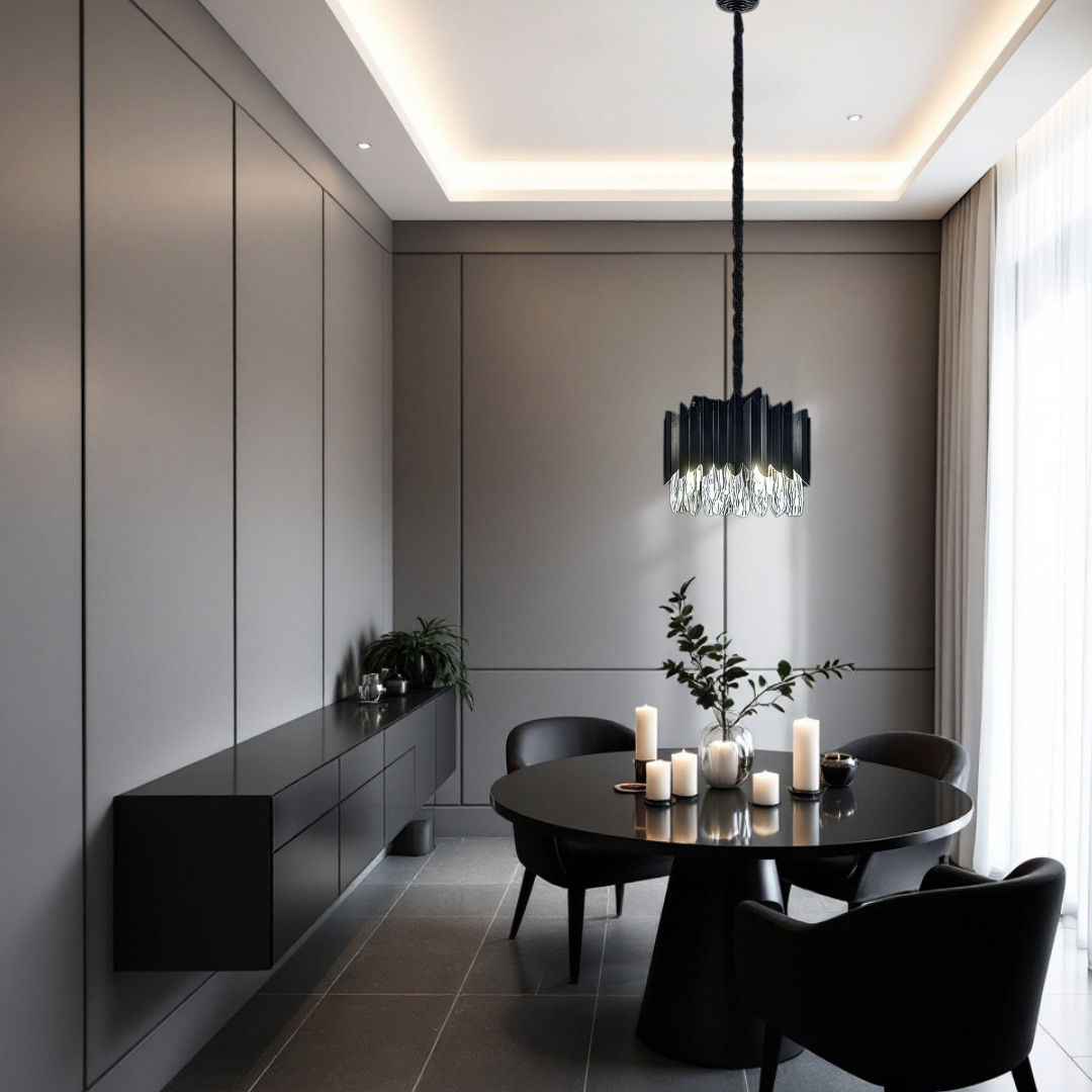 Candelabru Cristal 35CM Black Extravaganza 4xE14