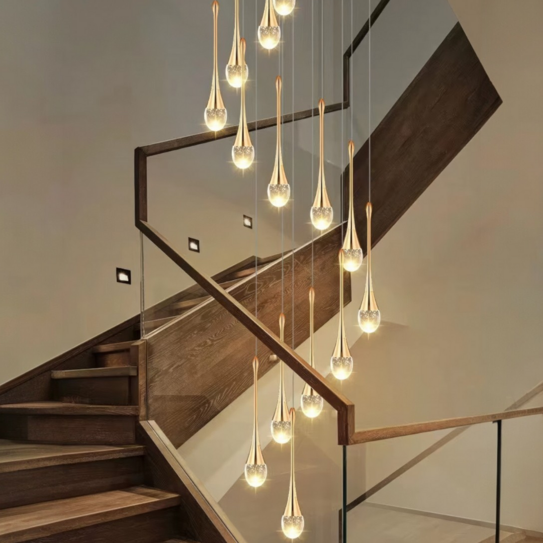 Lustra LED Luxury Crystal Flowing Tears