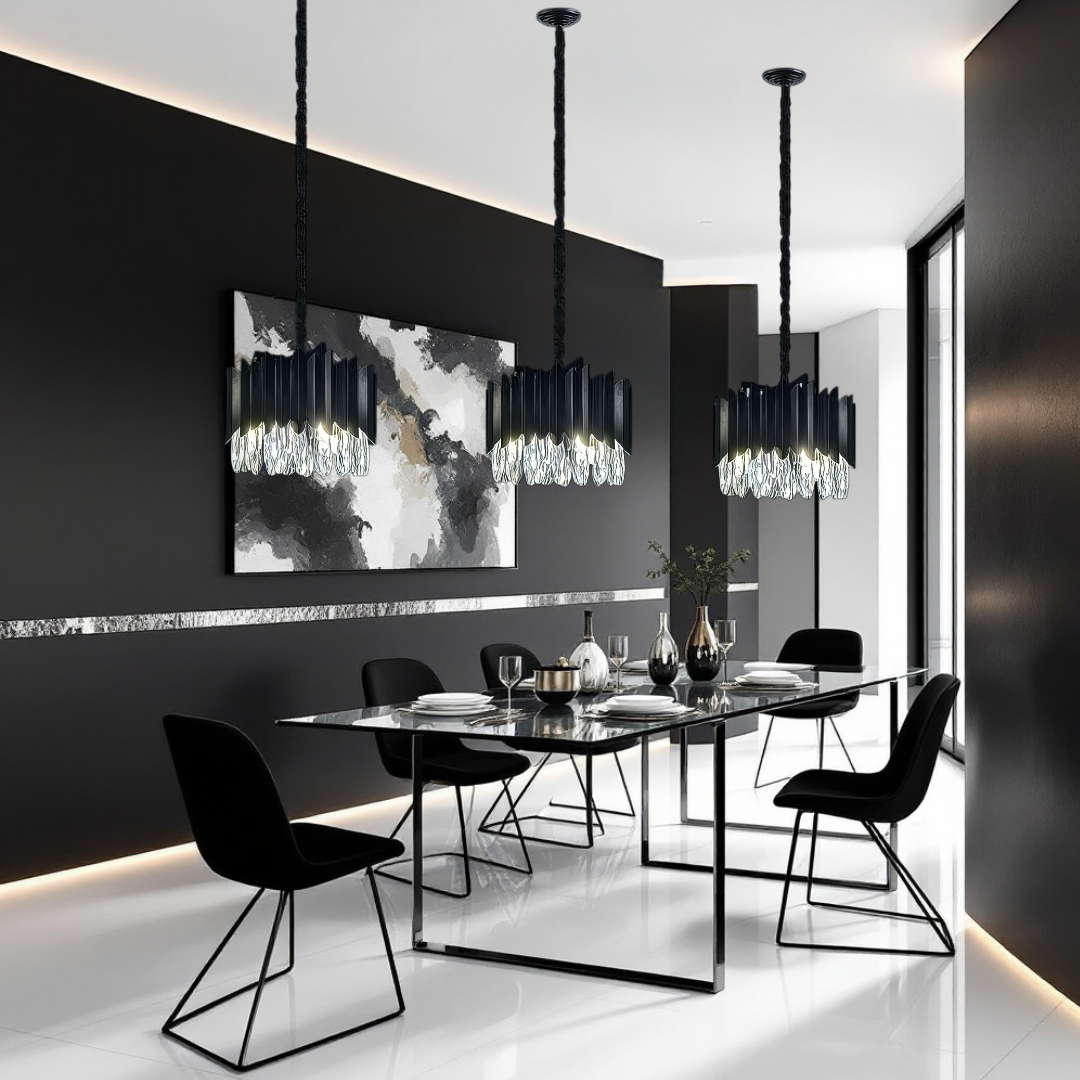 Candelabru Cristal 35CM Black Extravaganza 4xE14