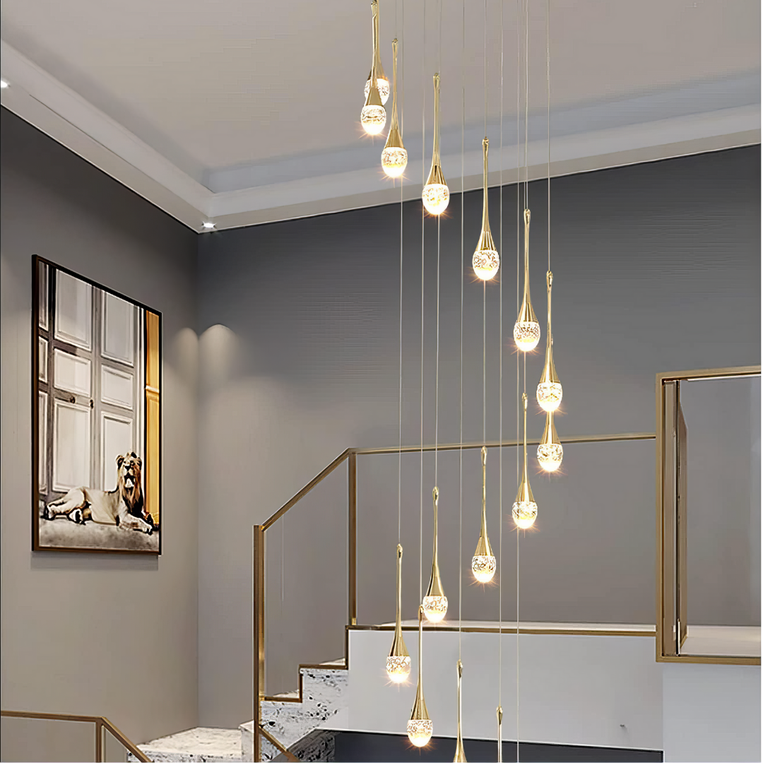 Lustra LED Luxury Crystal Flowing Tears