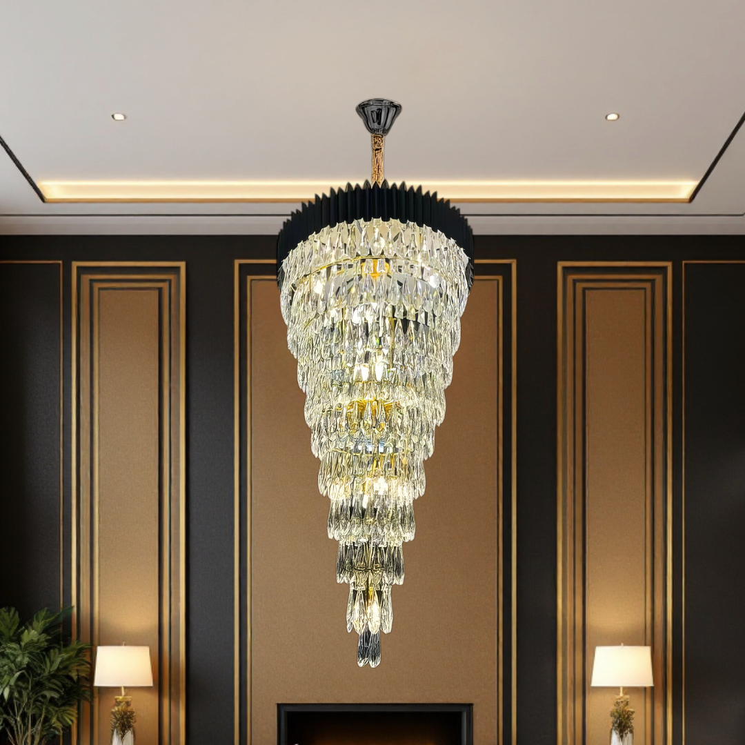 Candelabru Cristal 160CM Black Extravaganza 25xE14