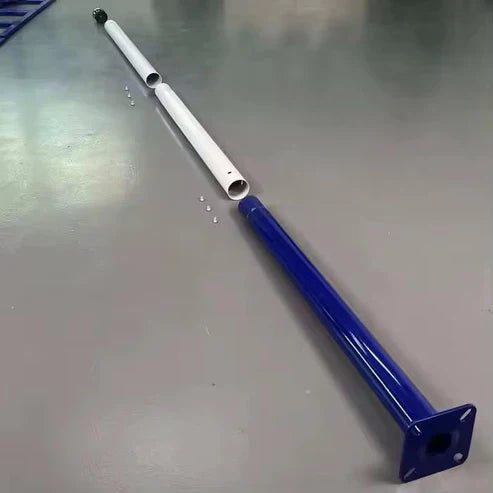 Stalp Metalic Alb/Albastru Modular 5m