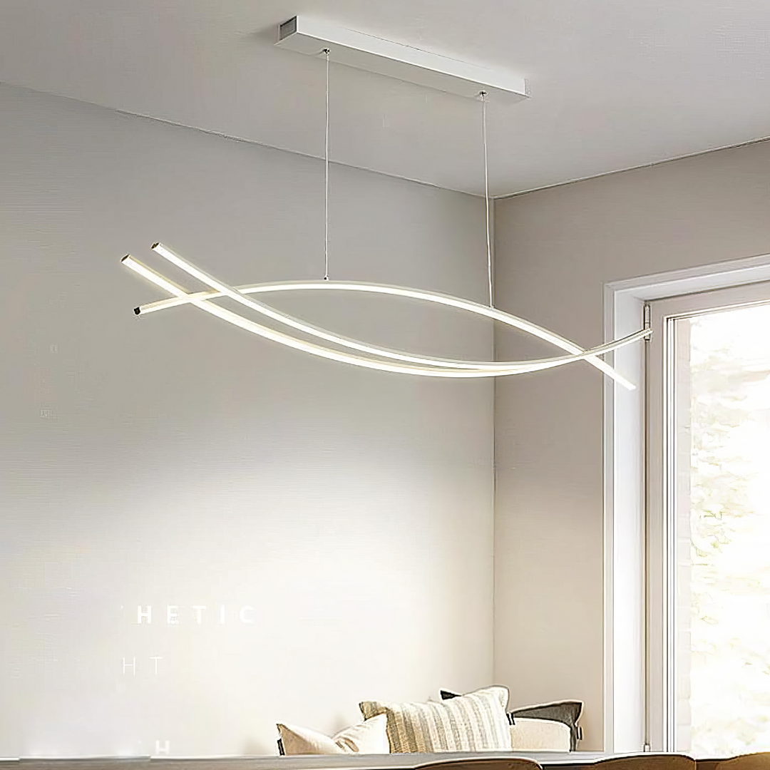 Lustra LED Suspendata 80W OFFICE  WHITE cu Telecomanda Echivalent 500W