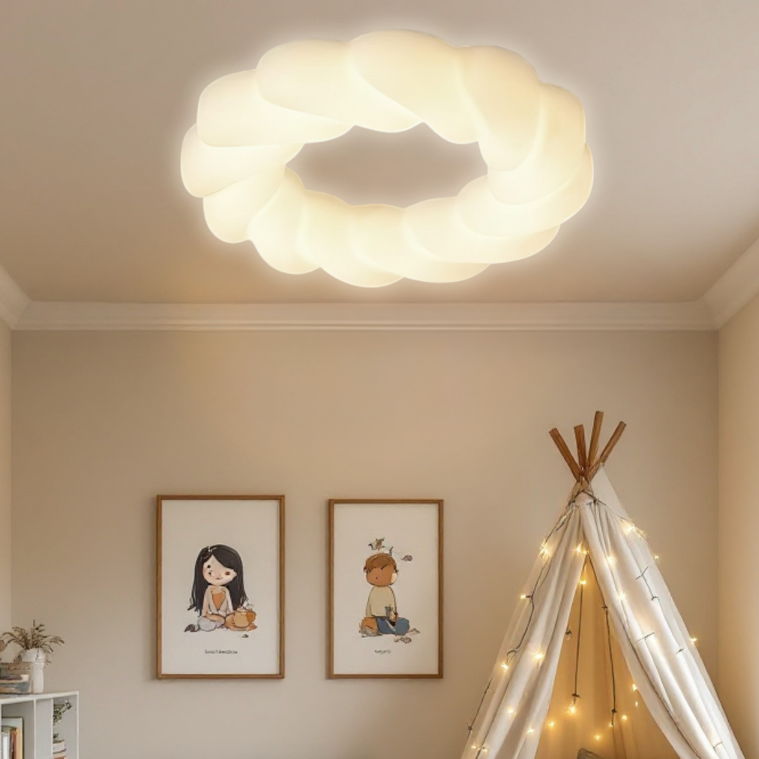 Lustra LED 120W Fluffy Cloud Telecomanda Echivalent 600W