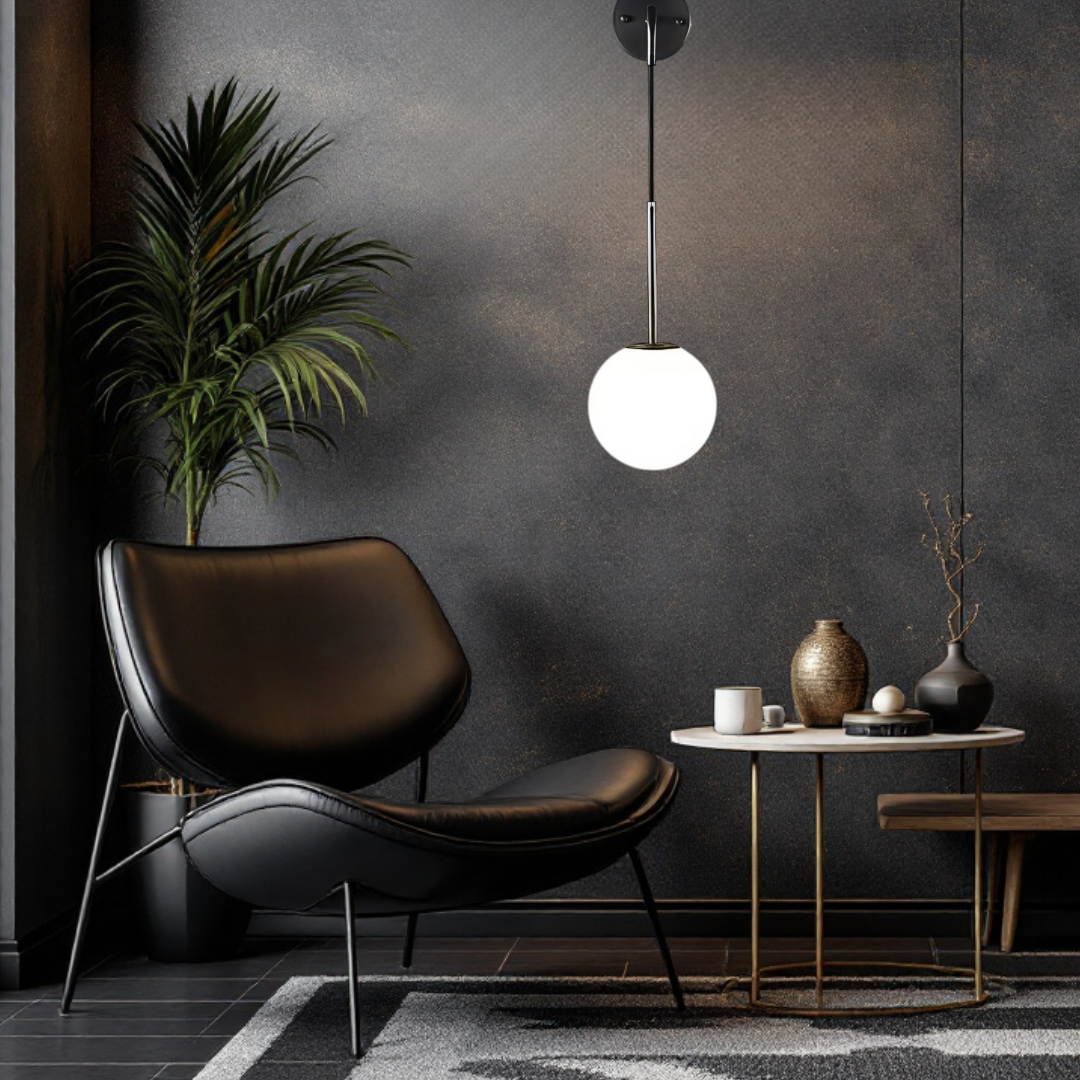 Aplica Ajustabila Nordic Style HangGlobe Black Abajur Mat