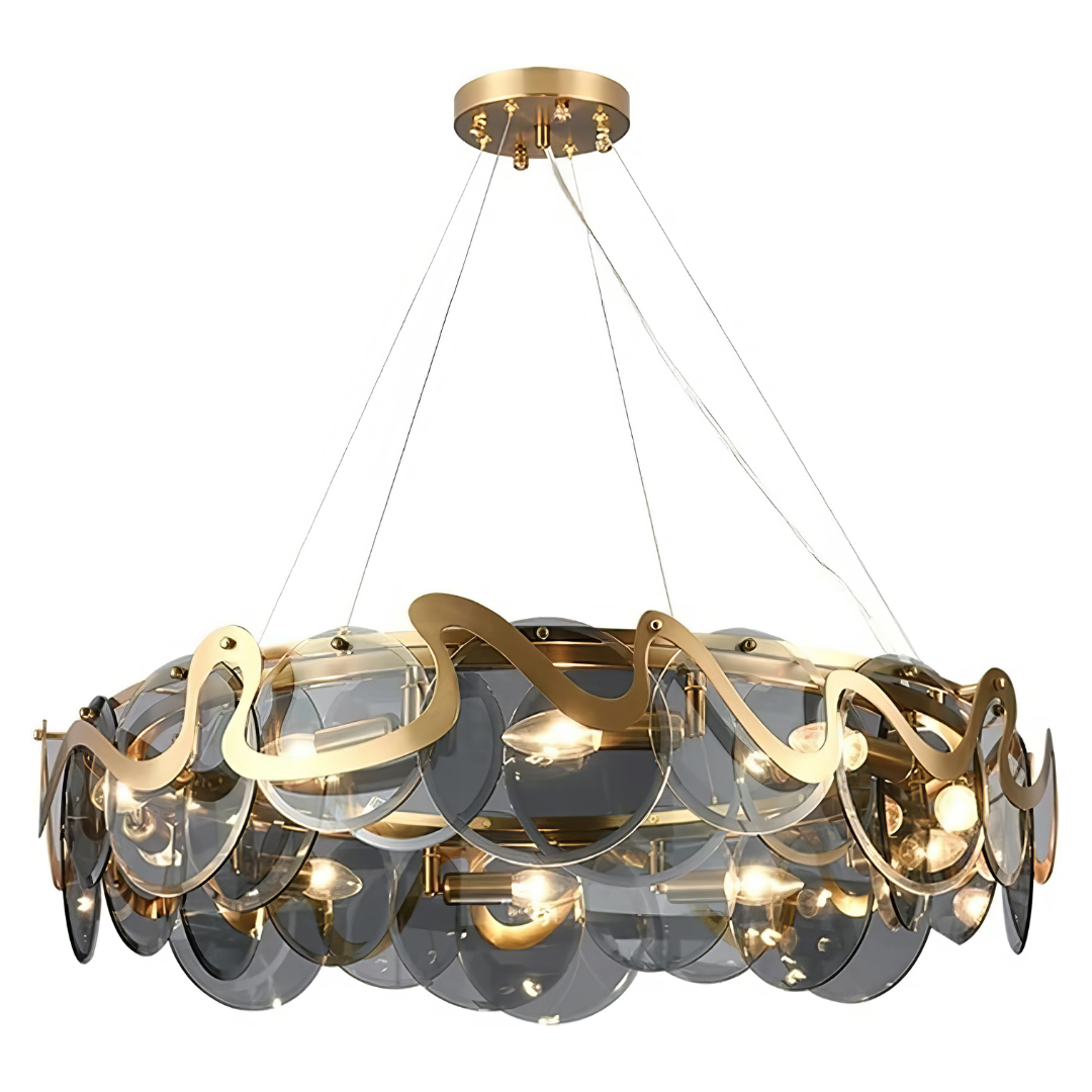 Candelabru Maxi HARA Gold 10xE14 Ø75CM