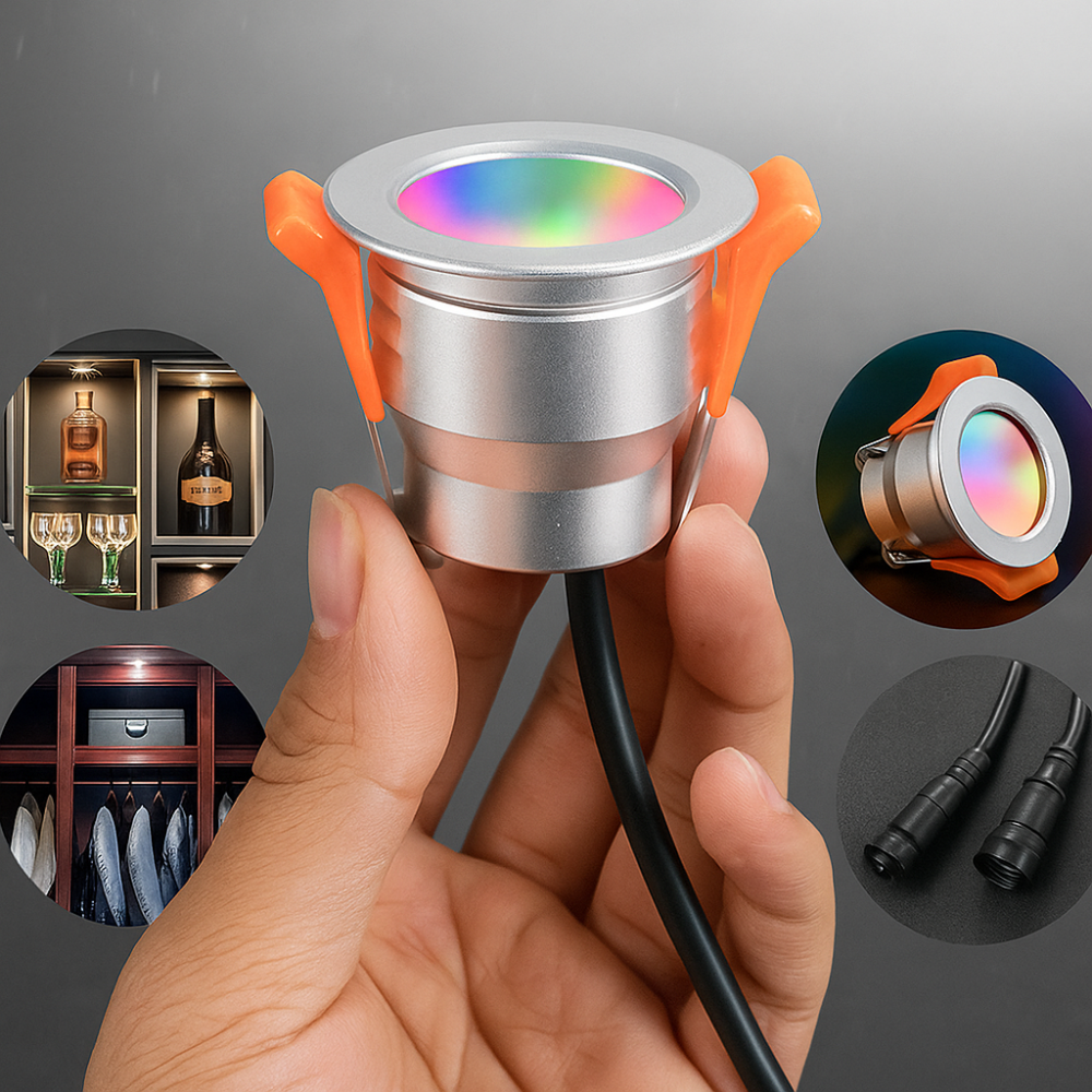 Spot LED RGB 3W MIBOXER Incastrabil IP66 Echivalent 30W