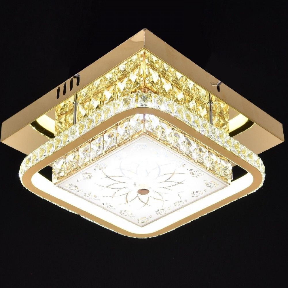 Lustra LED 60W ROYAL SQUARE Gold Echivalent 300W