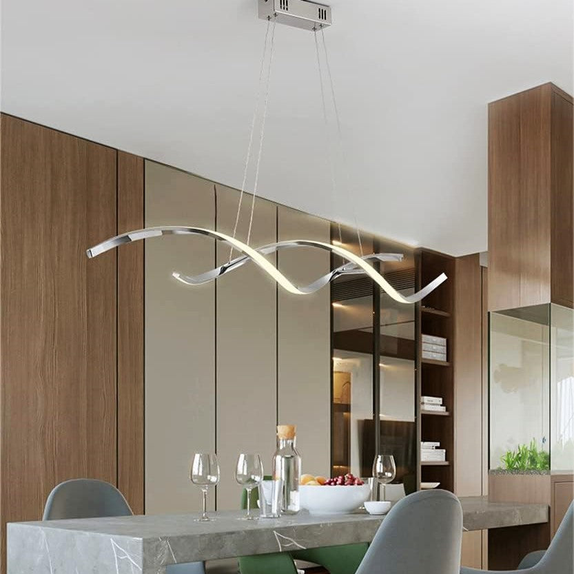 Lustra LED 120W Suspendata LINNEA Chrome Telecomanda