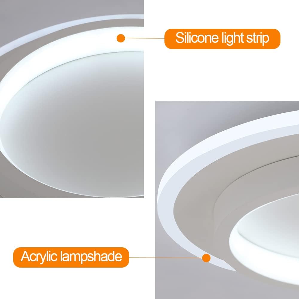 Lustra LED LOKI ROUND Alb Echivalent 200W