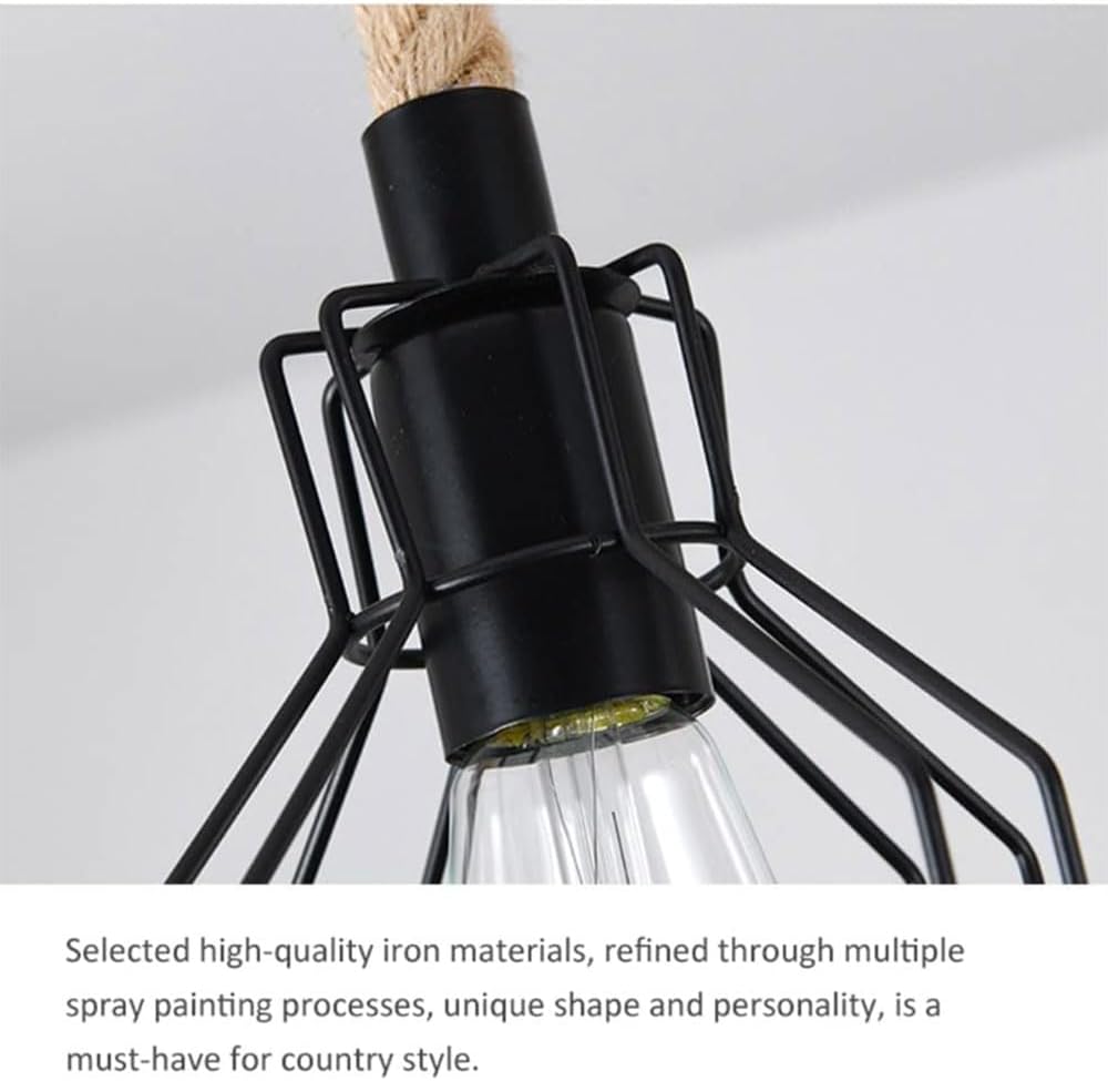 Lustra Wood Design Iron Cage 5XE27