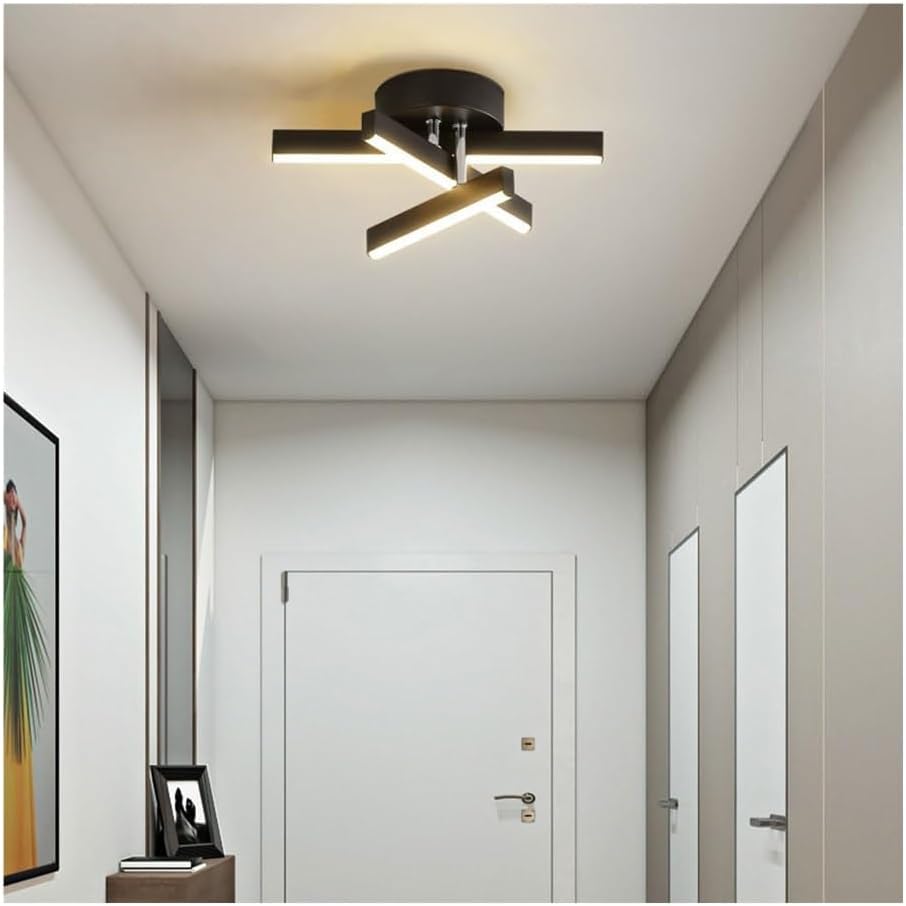 Aplica LED LINNES STAR BLACK Echivalent 200W